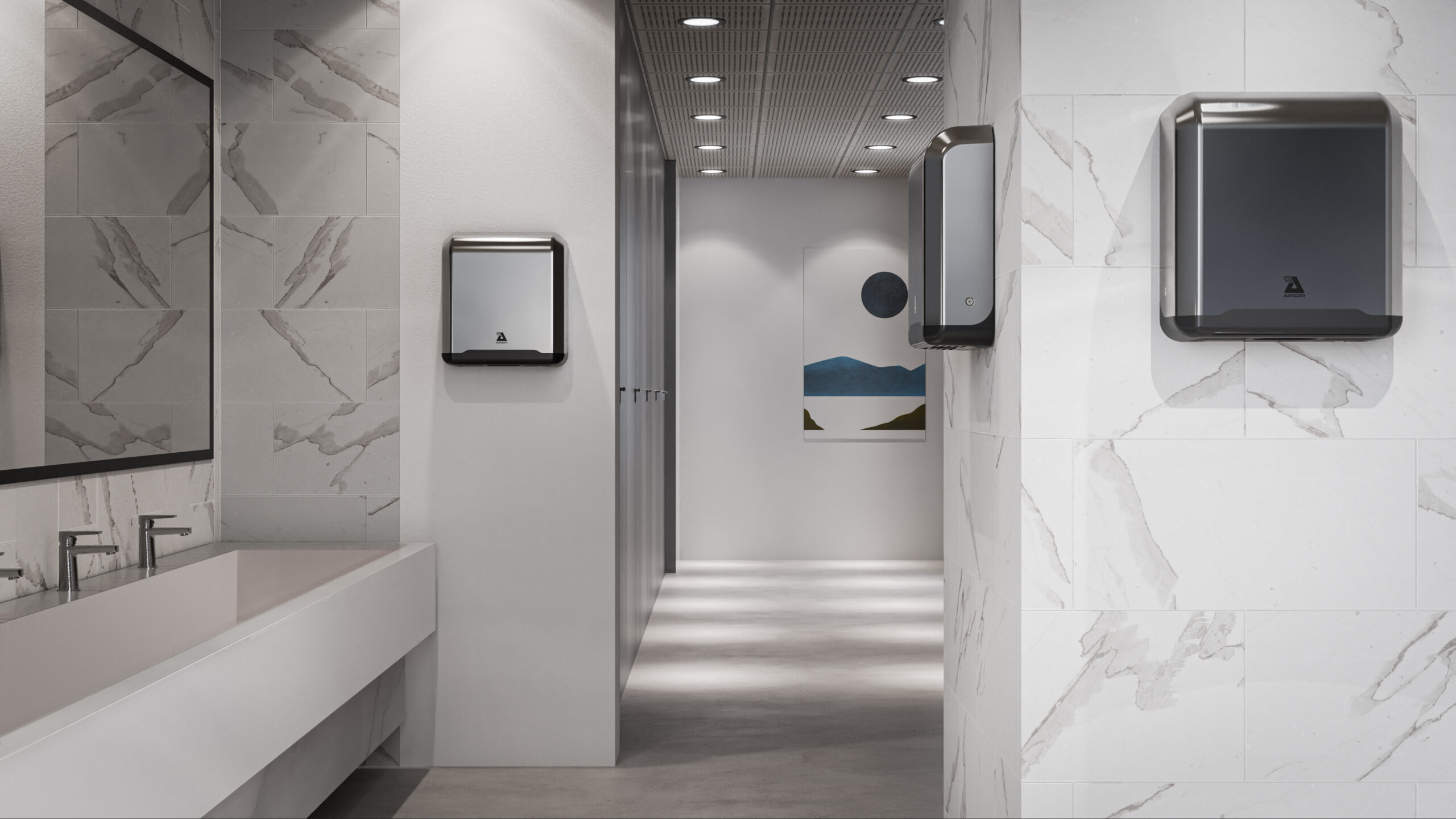 PowerDRI - white washroom