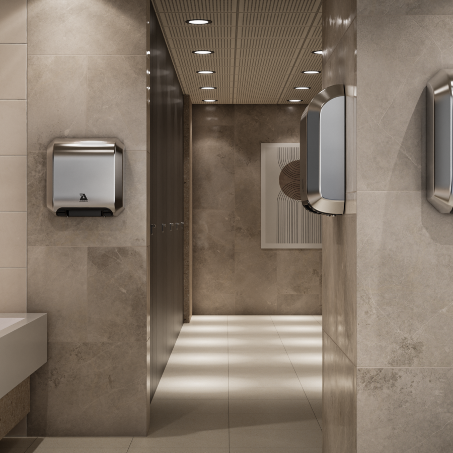 ComfortDRI - brown washroom