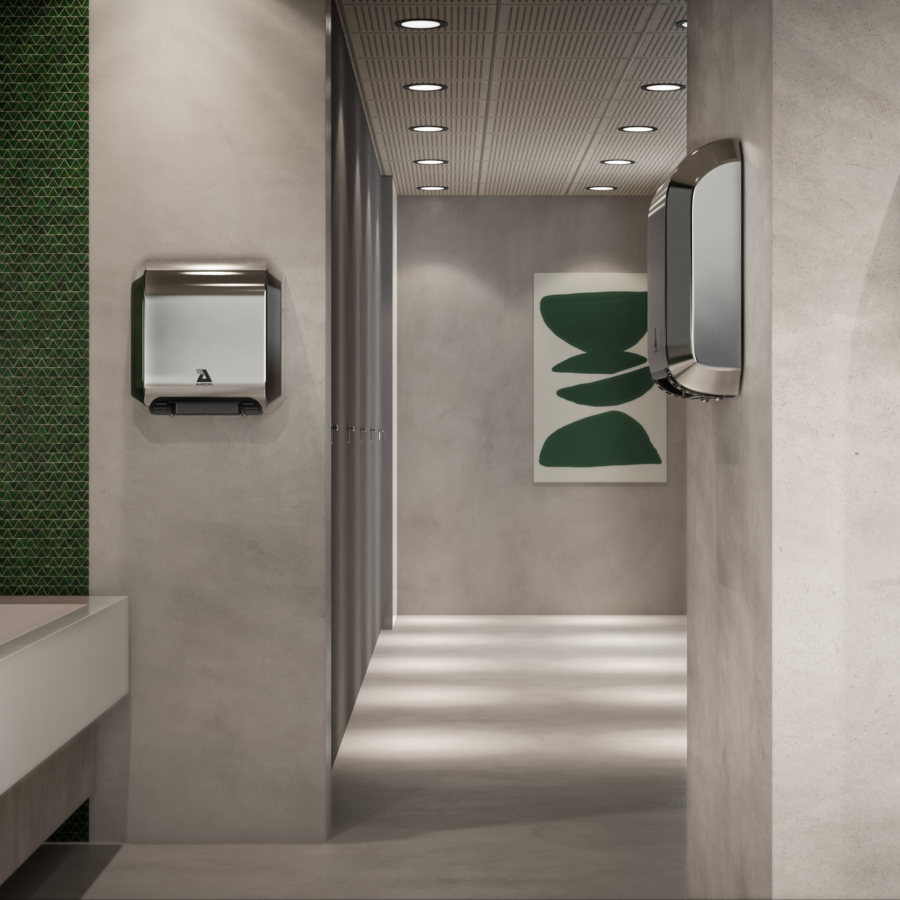 ComfortDRI - grey washroom